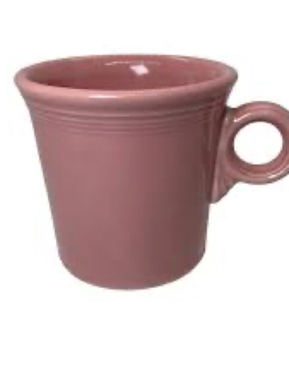 Fiestaware Vintage Rose Pink Ceramic Mug with Loop Handle